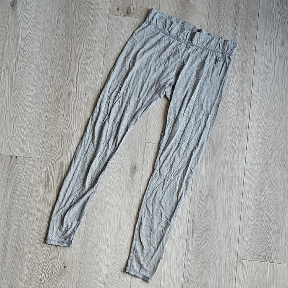 Smart Wool Striped Merino Wool Lightweight Leggings, *Flaws* Medium - Picture 1 of 16